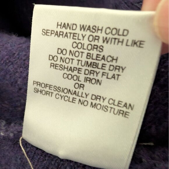 A Ida Wrap Cardigan Womens Size Large Gray Wool Blend Stretch Asymmetrical - Picture 6 of 11